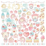 Аркуш для вирізання Sweet baby girl, ТМ Фабрика Декору