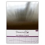 Картон от Dovecraft A4 - Серебрянное Зеркало, 5 шт.