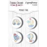 Набор скрапфишек Фабрика Декору из 4 шт. FDSC 136