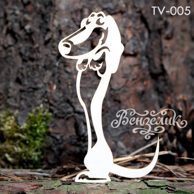 Чипборд від Вензелик - Такса, розмір: 55*95 мм