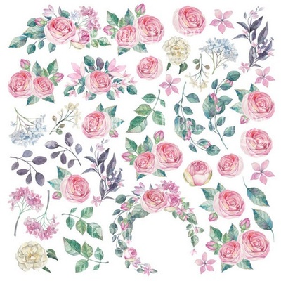 Лист с картинками для вырезания Mysterious garden, ТМ Фабрика Декору