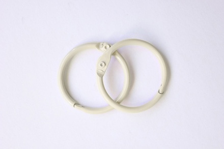 Кольца для альбомов, 2 шт., цвет: слоновая кость 30 мм SCB 2504330