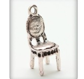 Металева підвіска від ScrapBerryʼs - Стільчик, 10x27мм, 1 шт.