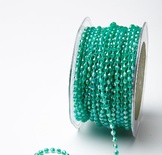 Нитка з намистинками від May Arts - TEAL Green, 4 мм, колір зелений, довжина 90 см