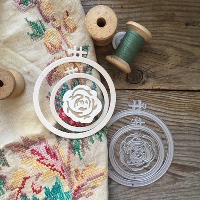 Нож для вырубки от  MiMiCut - Бабушкины пяльцы, 72 x 81 мм