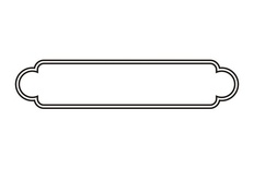 Акриловый штам  R026a Рамка, размер 7х1,3 см