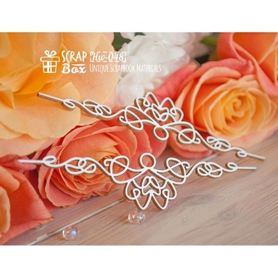 Чипборд ScrapBox - Бордюр з кельтським орнаментом (2 шт.) Hw-048