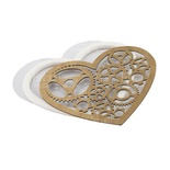 Заготовка для шейкера Серце стімпанк 11x9,4 см, колір крафт, ТМ Фабрика Декору