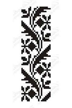 Акриловый штамп F032b Орнамент, размер 2,5 * 8,1 см