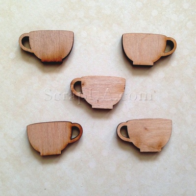 Деревʼяна фігурка WOOD-017 - Чашка, 1 штука