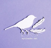 Чипборд від Wycinanka - Пташка і Пірʼїнки