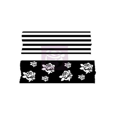 ЦЕНА СНИЖЕНА! Резиновые штампы Prima - Washi Tape Wood Mounted Rubber Stamps №4, на деревянном блоке