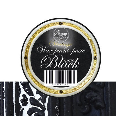 Фарба з ефектом патини - Black matte, 30 ml