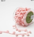 Стрічка Pom Pom String, ширина 1,2см, 90 см, колір рожевий