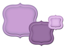 Ніж для вирубки від Spellbinders - Labels A Punch Templates for Presto Punch, 3 шт