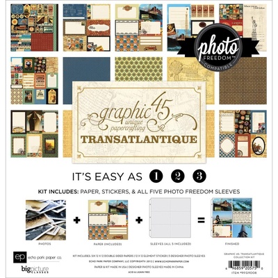 Набор бумаги от Echo Park - Graphic 45 Transatlantique Collection