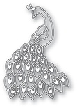 Ніж для вирубки від Poppystamps - Plumed Peacock