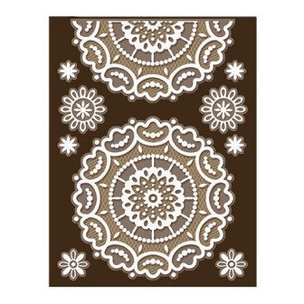 Самоклейні мереживні серветки від ScrapBerryʼs, набір 4шт.