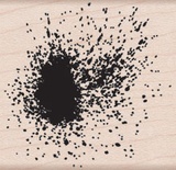 Гумовий штамп Hero Arts - Paint Spots, дерев’яний блок