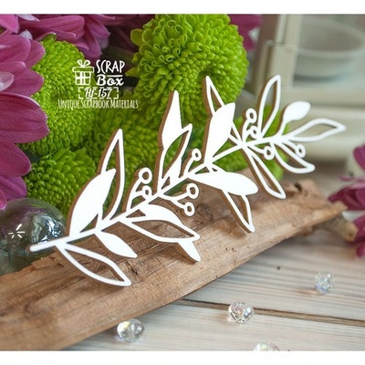 Чипборд ScrapBox - гілочка розмарину Hf-157