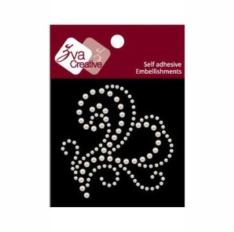 Прикраса з перлинок від Zva Creative - Flourish - White pearl, білий колір