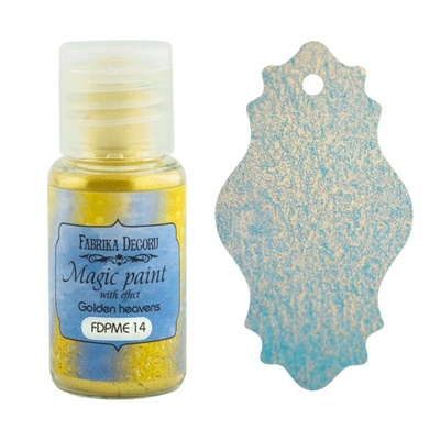Суха фарба Magic paint with effect, колір Золоті небеса, 15мл