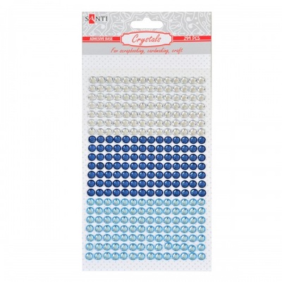 Набір стразів Santi, Shades of blue, 6 мм, 294 шт., ТМ Santi