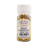 Паєтки розетки міні, золоті 503, ТМ Фабрика Декору