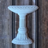 Гипсовое украшение от Е.В.A -  "Фонтан на постаменте", белый, 6 см, 1 шт.