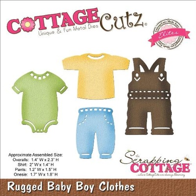 Ніж для вирубки CottageCutz - Elites Die - Rugged Baby Boy Clothes