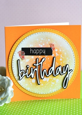 Ножі для вирубки від Memory Box - Birthday Jotted Script