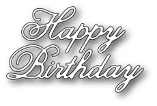 Ніж для вирубки від Poppystamps - Vintage Happy Birthday