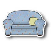 Ніж для вирубки від Poppystamps - Small Hayward Sofa