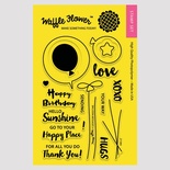 Силіконовий штамп від Waffle Flower - Balloon Messages, 10,1x15,2см