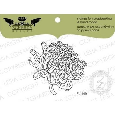 Акриловый штамп Lesia Zgharda Жоржина FL149, 5*4,6см