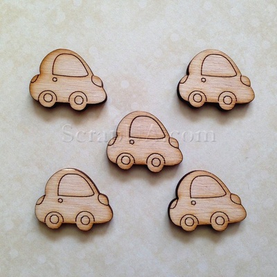 Деревʼяна фігурка WOOD-007 - Машина, 1 штука