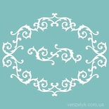 Чипборд від Вензелик - Набір рамок + вензель 14, 90x110 мм, розмір: 90x110 мм