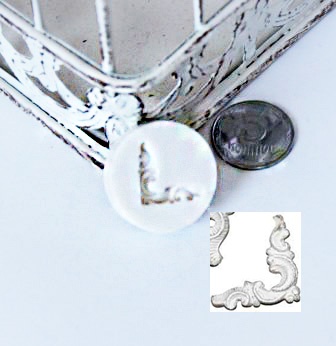 Силиконовая форма (молд) - Уголок, размер: 18х18мм