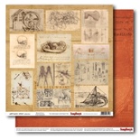 Бумага для скрапбукинга 30,5х30,5 см 180 гр/м двосторон Лавка древностей - Открытие