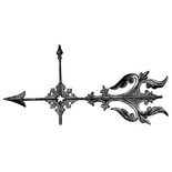 Акриловый штамп Stamp Vane RE025 Флюгер, размер 3,6 * 2,4 см