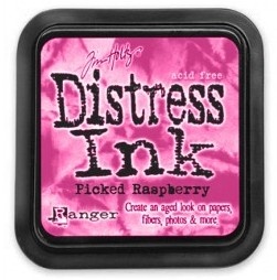 Штемпельна подушка Ranger Distress Ink Pad - Picked Raspberry