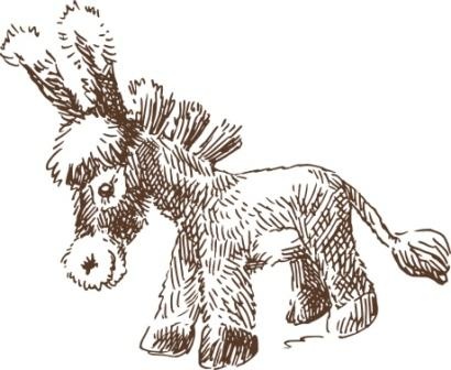 Акриловый штамп Stamp Burro, размер 3,3 * 4  см