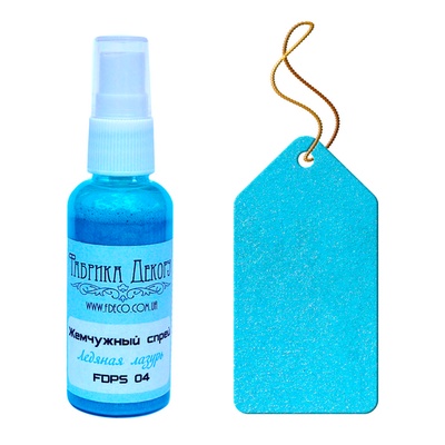 Фарба-спрей Фабрика Декору - Перлинний спрей - Крижаний лазурит, 50 мл