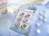 Фішки від ТМ ЕК у Деревʼяній оправі "Зимушка", 6 шт., 20 мм