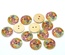 Дерев’яний ґудзик Multicolor Flower B10663, діаметр 23 мм, 1 шт.