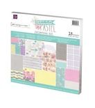 ЦЕНА СНИЖЕНА! Набор бумаги от Prima - Hello Pastel Collection Kit, размер: 30х30см, 18 листов