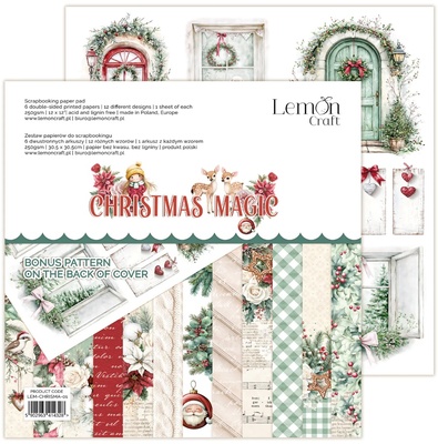 Набір паперу для скрапбукінгу Lemoncraft - Christmas Magic, 30х30 см