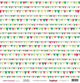 Аркуш від ScrapBerryʼs - до свята -Зимові канікули, 30x30см