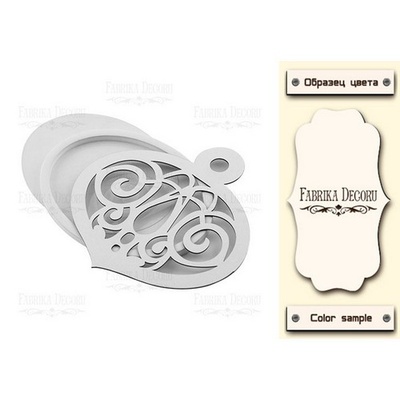 Заготовка для шейкера Christmas tree toy - 3, колір молочний, ТМ Фабрика Декору