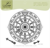 Акриловий штамп Lesia Zgharda RE056 Годинник зі стрілками, розмір 7x7 см.